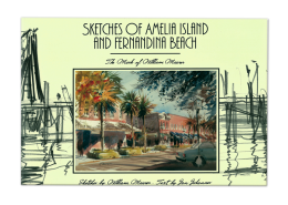 Sketches of Amelia Island and Fernandina Beach- Coffee table book