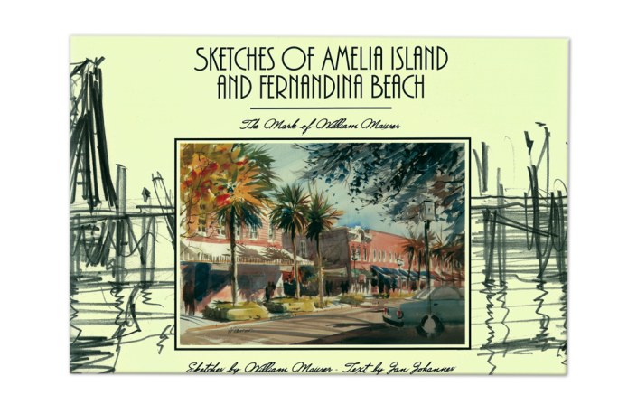 Sketches of Amelia Island and Fernandina Beach- Coffee table book